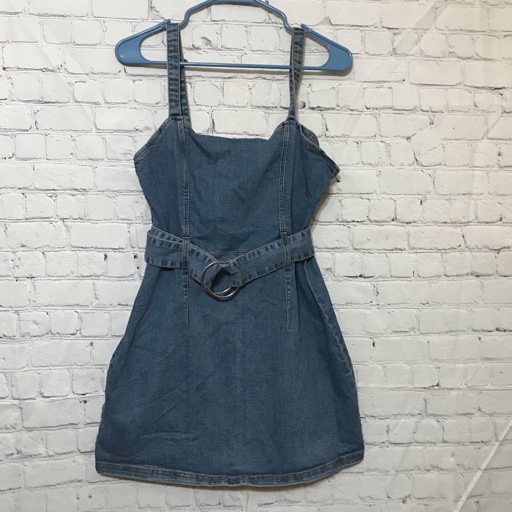 Strappy Denim Mini